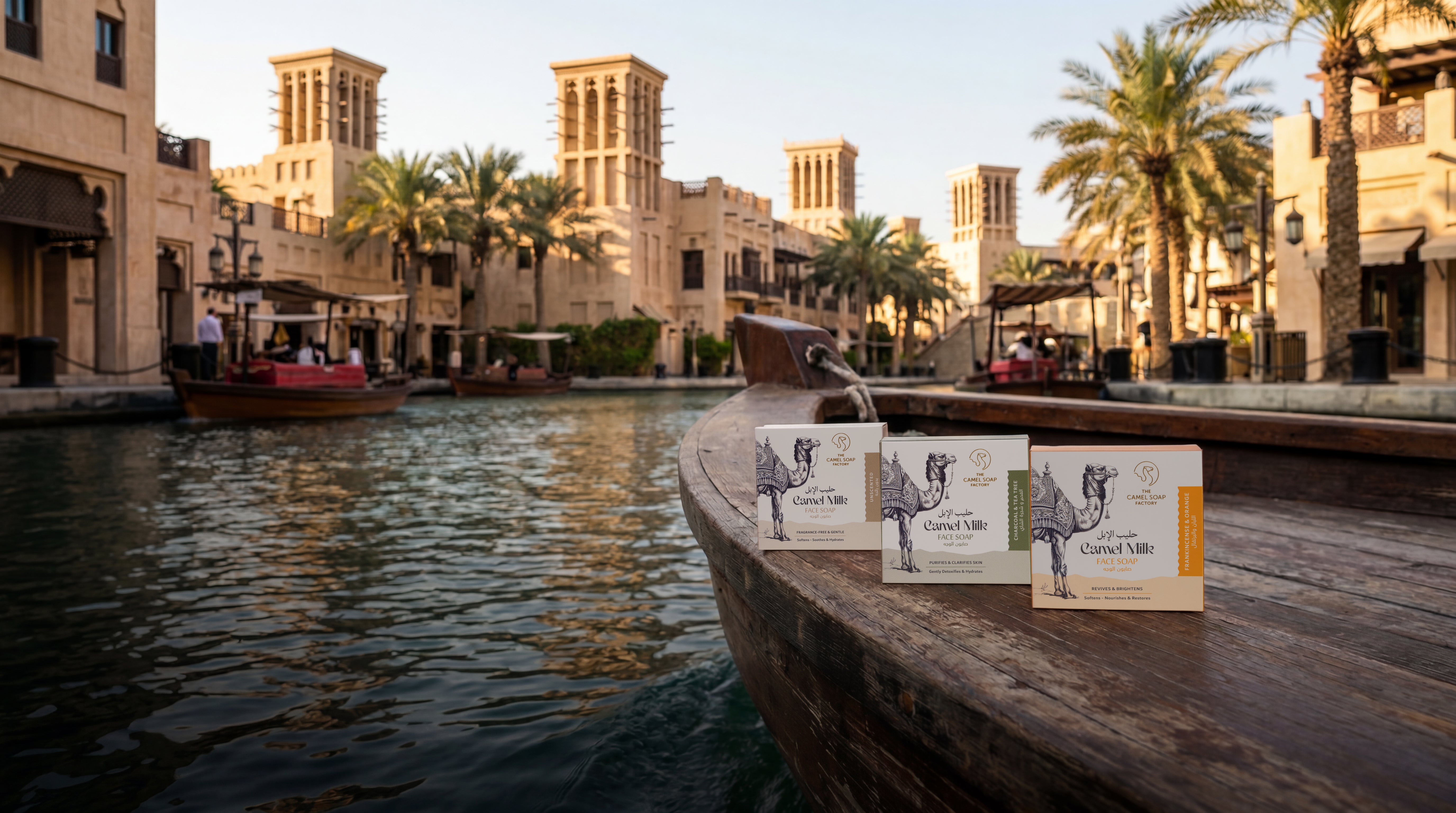 Camel milk face-care bars photographed for Midwife Cares